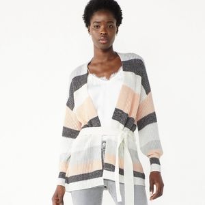 Nine West Balloon-Sleeve Cardigan Sweater